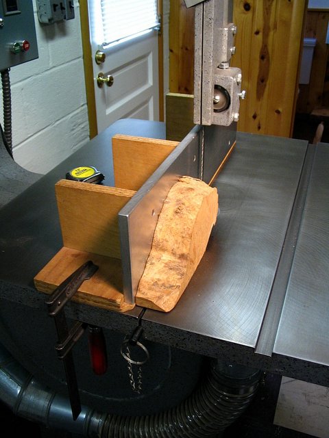Resawing Burl